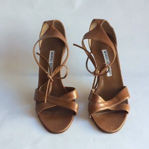 Manolo Blahnik Ankle Tie Stilettos